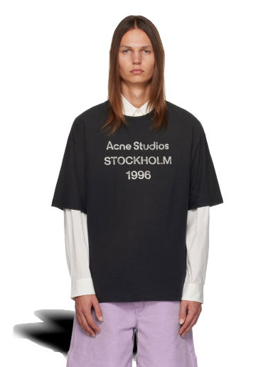 Tričko Acne Studios Faded T-Shirt Čierna | CL0196-