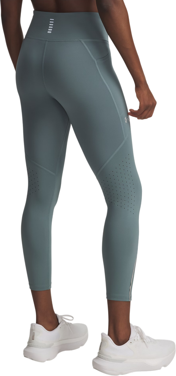 Legíny Under Armour Launch Ankle Tights with Perforated Panels and Reflective Detail Tyrkysová | 1369771-587, 1