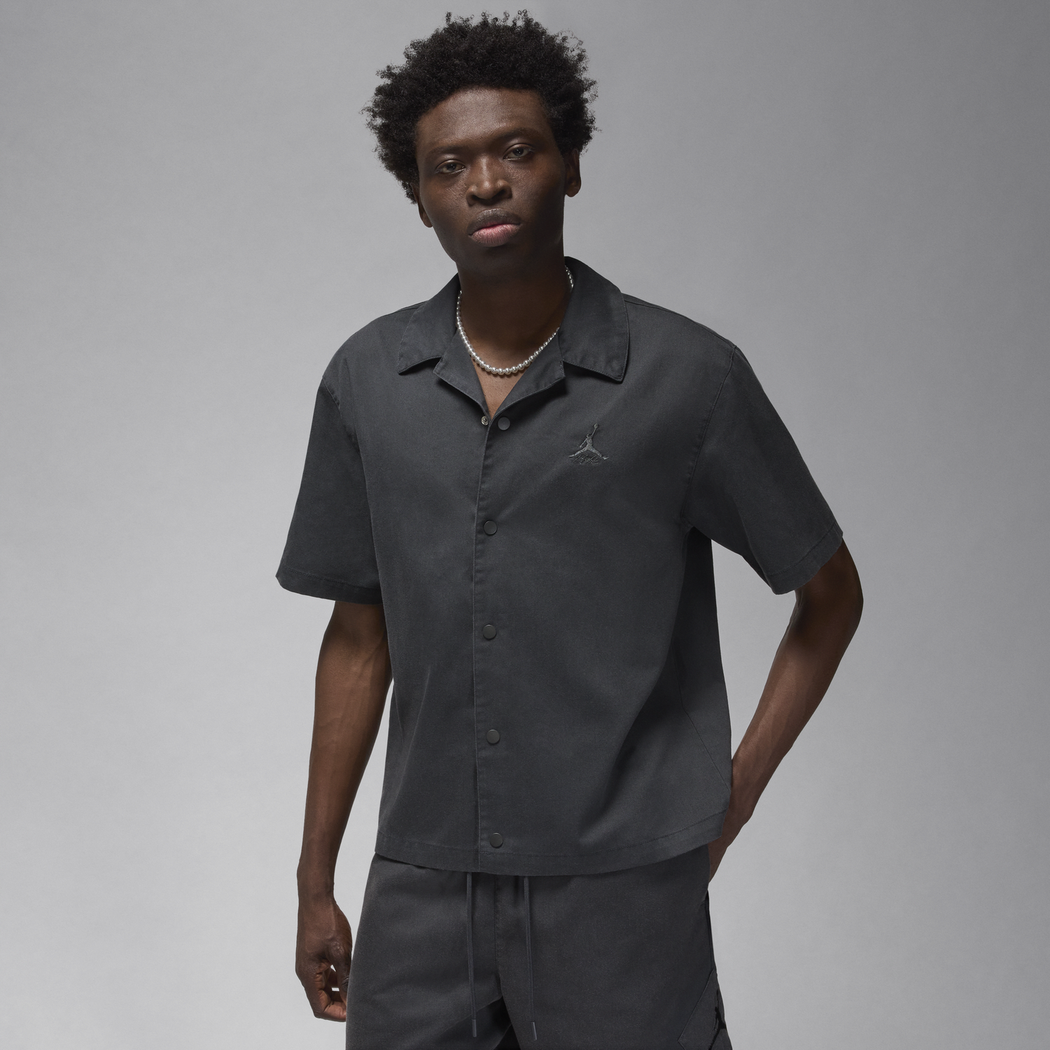 Košeľa Jordan Jordan Essentials Statement Woven Shirt Čierna | FN4625-070, 0