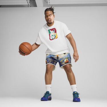 Tričko Puma Dylan Exhibit Basketball T-Shirt Biela | 630673_01, 2