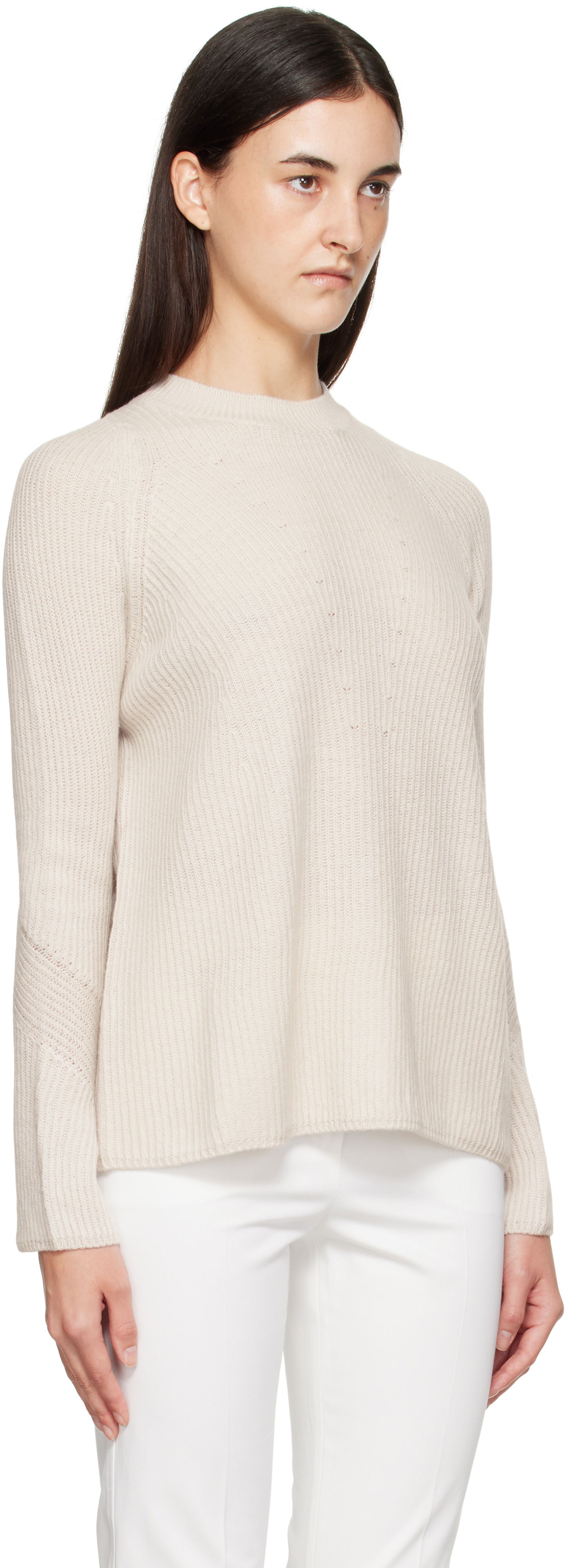 Sveter Max Mara Max Mara Molveno Knit Sweater Béžová | 2529366121600, 1