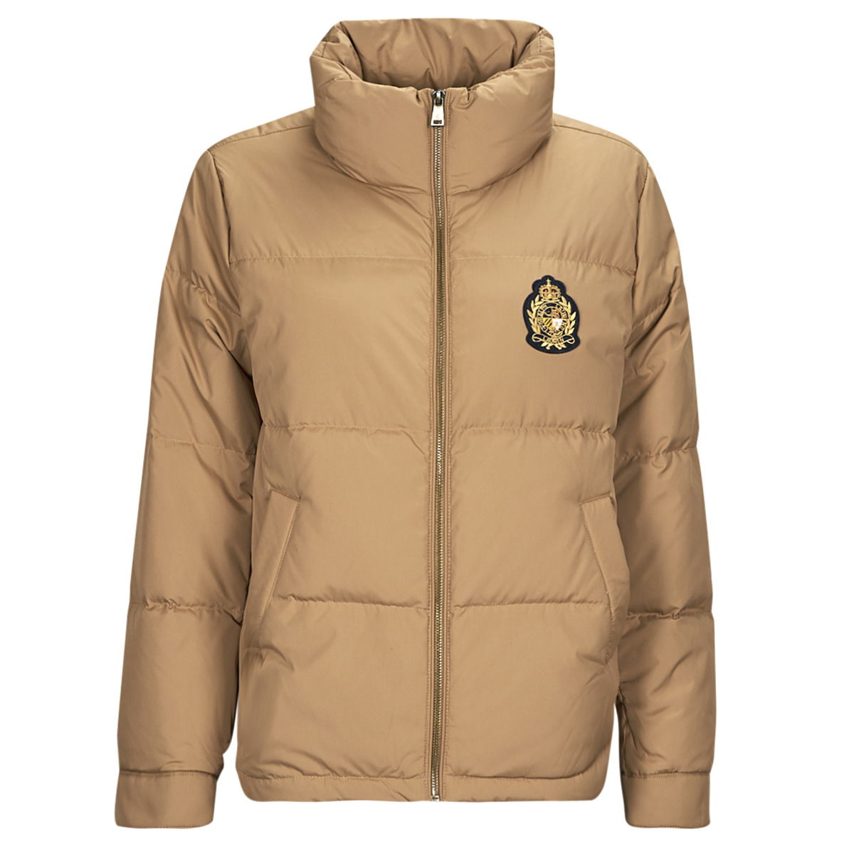 Logo-Patch Insulated Puffer Jacket