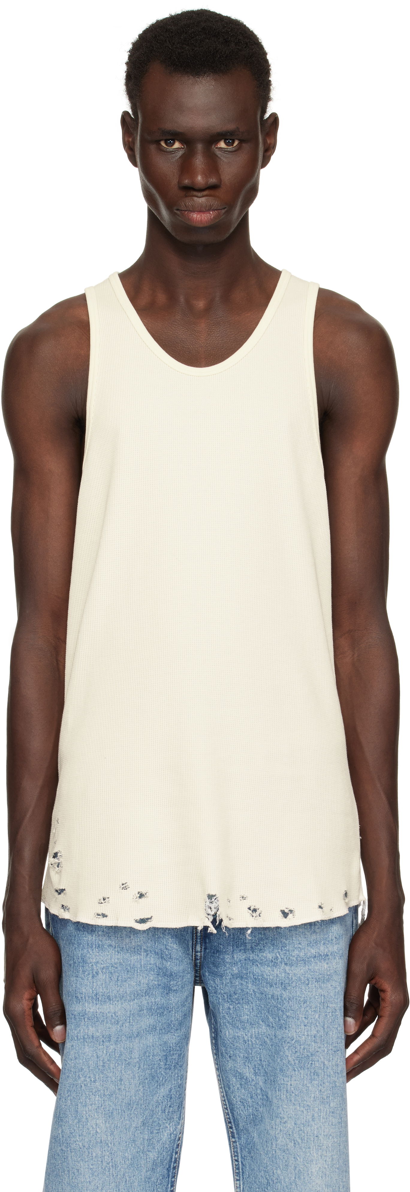 Tielko John Elliott John Elliott Folsom Thermal Tank Top Biela | A066M66905A, 0