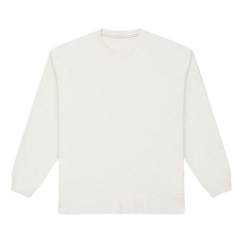 Sveter Converse Embroidered Logo Long Sleeve T-Shirt Biela | 10026898-A01
