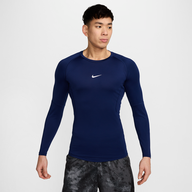 Tričko Nike Pro Dri-FIT Long Sleeve Fitted Fitness T-Shirt Navy | FB7919-492, 1