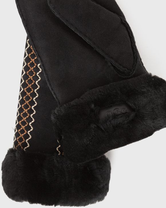Embroidered Sheepskin Mittens