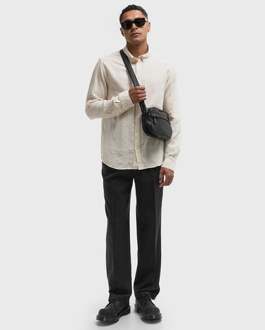 Košeľa Les Deux Konrad Stripe Textured Button-Down Shirt Biela | 1000067-215, 1