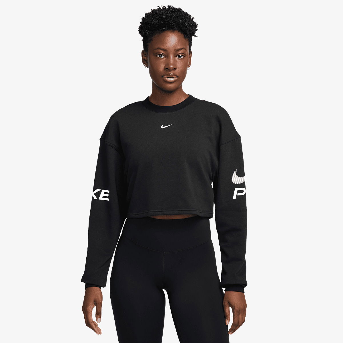 Mikina Nike Cropped Fleece Sweatshirt Čierna | HV3591-010, 0