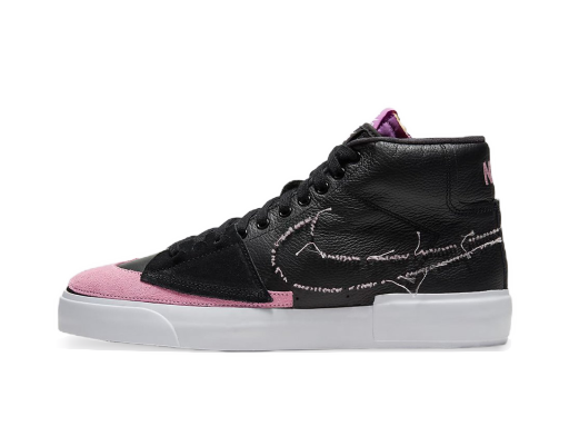Skateboarding Nike SB Zoom Blazer Mid Edge SB "Black Pink Rise" Čierna | DA2189-002