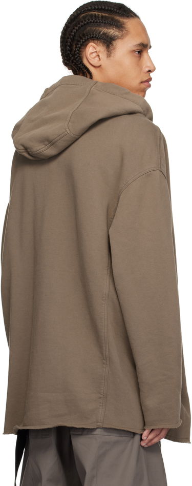 Mikina Rick Owens Rick Owens DRKSHDW Hollywood Peter Zip-Up Hoodie Hnedá | DU01E3289 F, 2