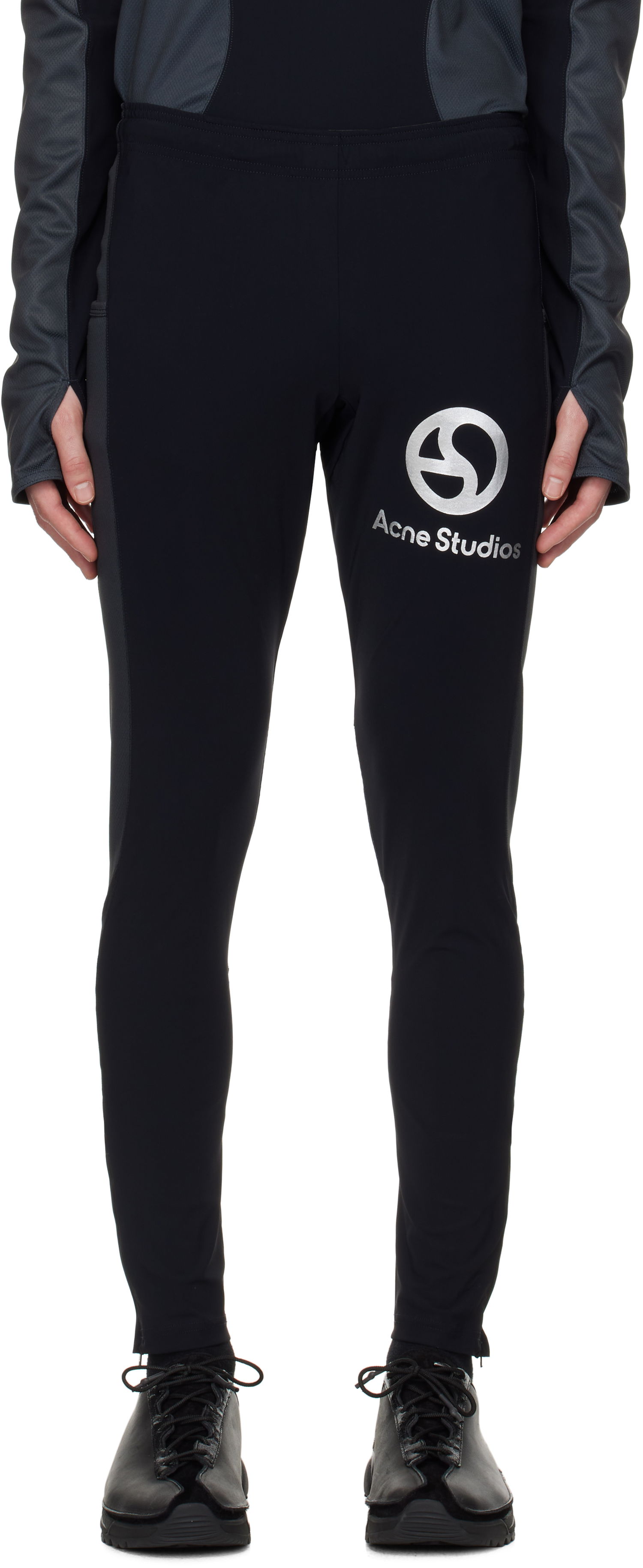 Legíny Acne Studios Logo Leggings Čierna | BK0680-, 0