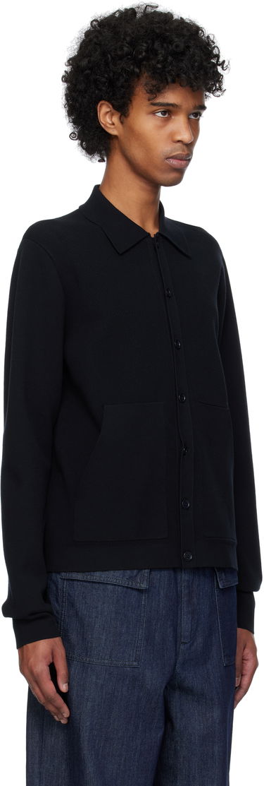 Sveter Dries Van Noten Dries Van Noten Spread Collar Knit Cardigan Čierna | 251-021228-1701, 4