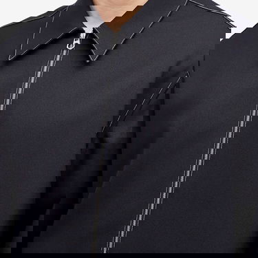 Bunda Jil Sander Jil Sander Contrast Stitch Zip Through Shirt Navy | J22DL0299-J70001-402, 5