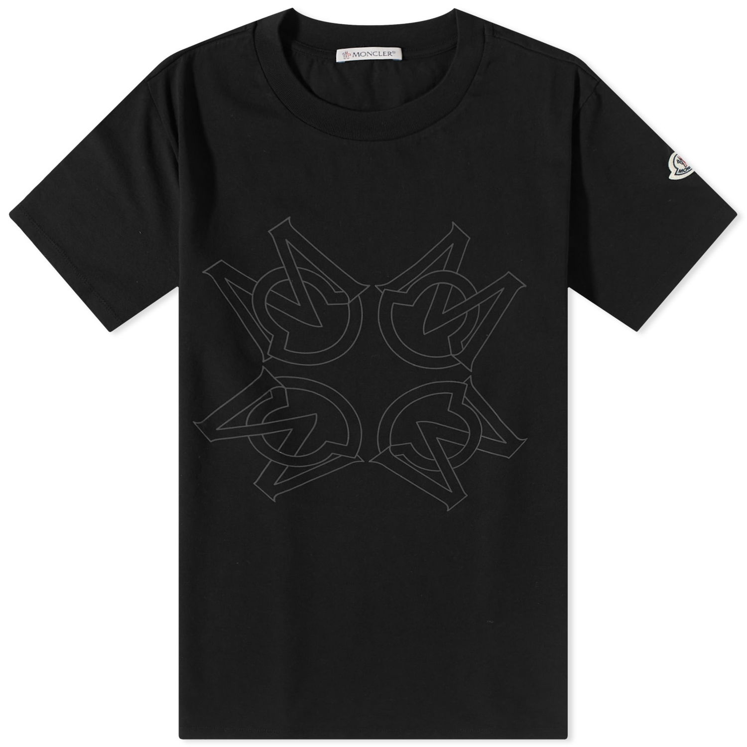 Tričko Moncler Mirror Logo Tee Čierna | I1-091-8C000-04-8390T-999, 0