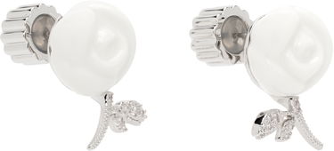 Náušnice SHUSHU/TONG YVMIN Edition Ceramic Rose Earrings Biela | 25645WHT00DLR, 1