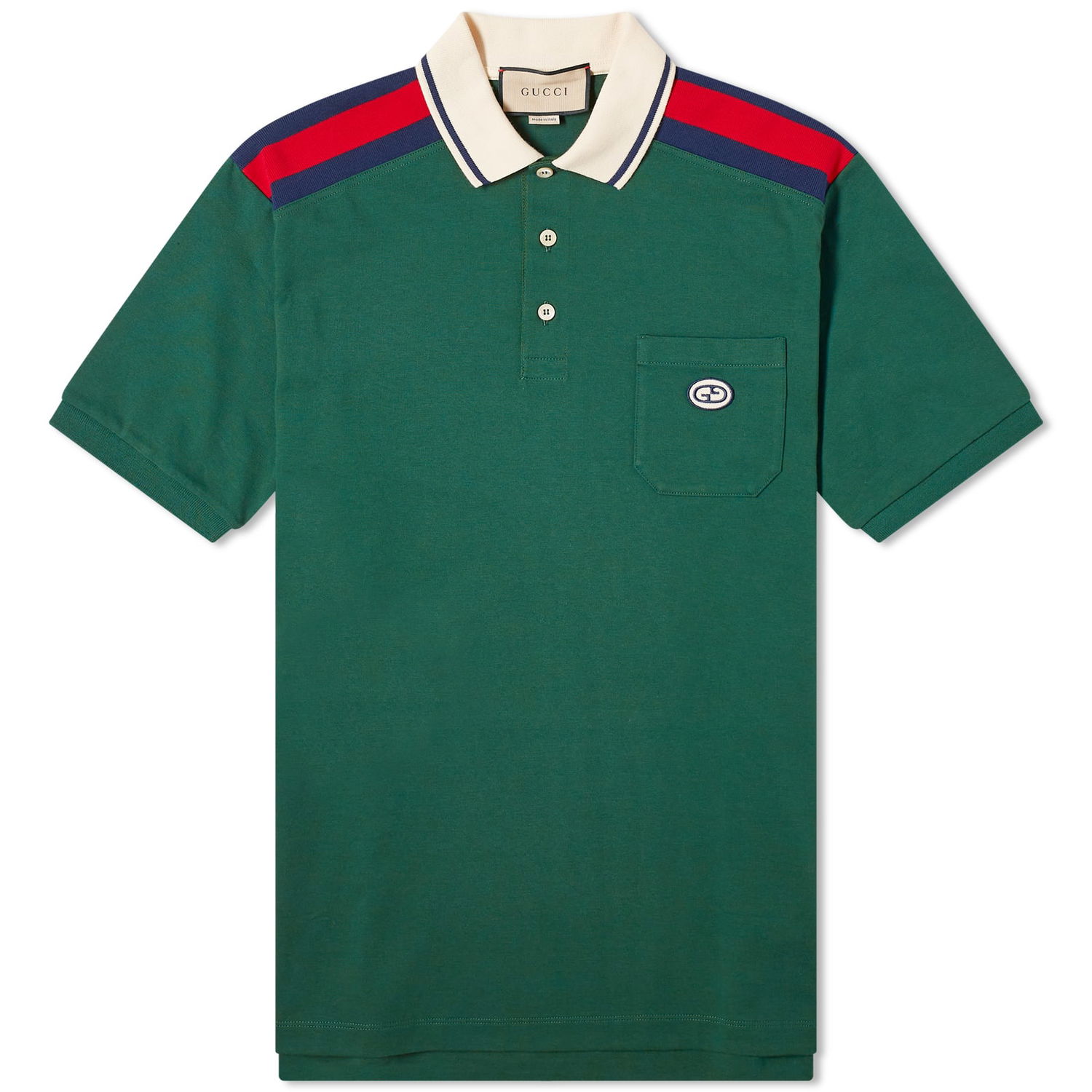 Polo tričko Gucci GRG Logo Polo Shirt Zelené | 737656-XJF4V-3754, 0