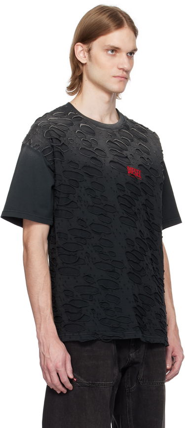 Tričko Diesel T-BOXT-R29 Distressed T-Shirt Size XL Čierna | A17647-0SLBS-9XX, 2