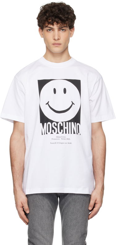 Tričko Moschino Moschino Smiley Graphic T-Shirt Biela | 251ZZJ072302411001, 0