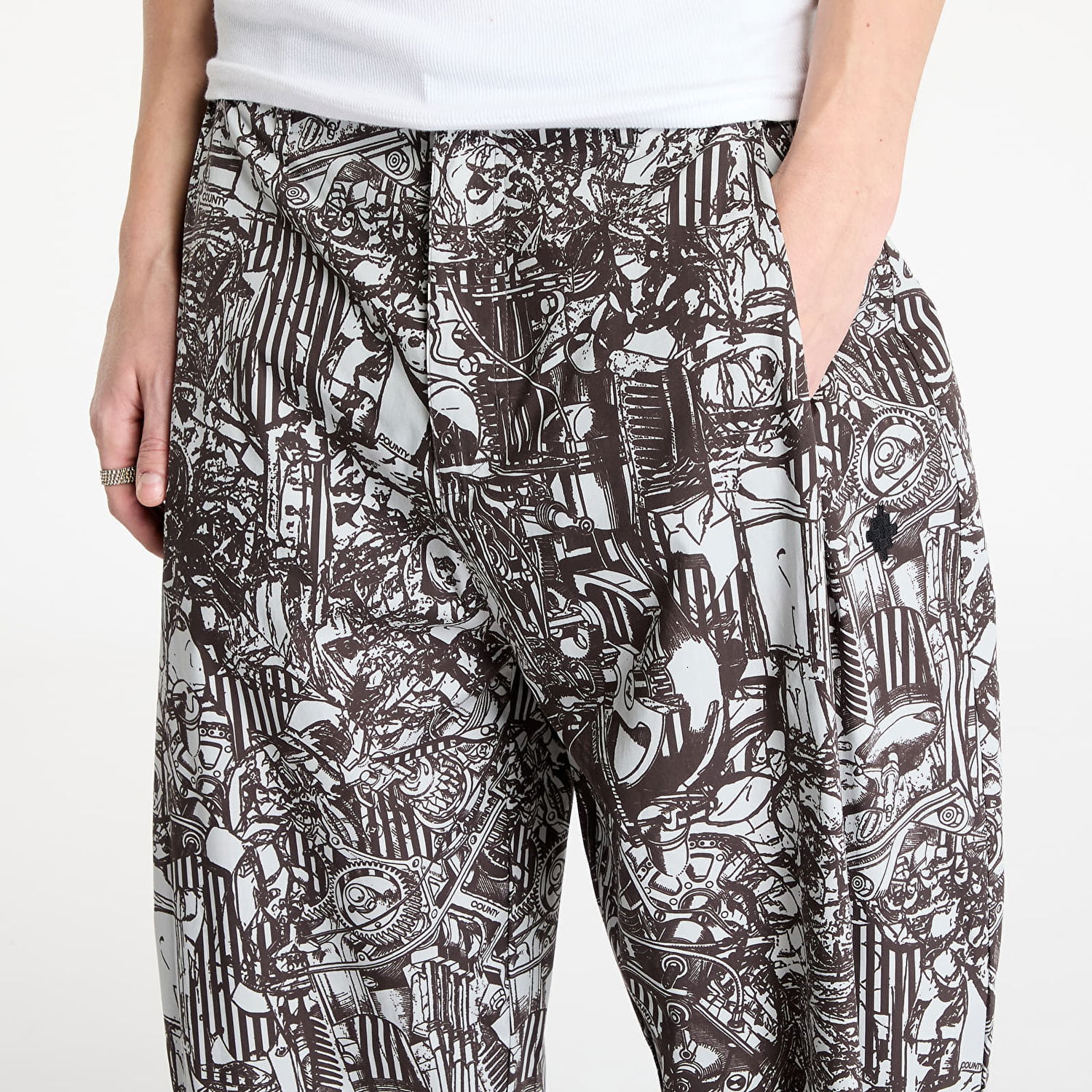 Cargo nohavice Marcelo Burlon Marcelo Burlon AOP Mech Baggy Pajama Pants Rôznofarebný | CMCA18FS25FAB0010706, 1