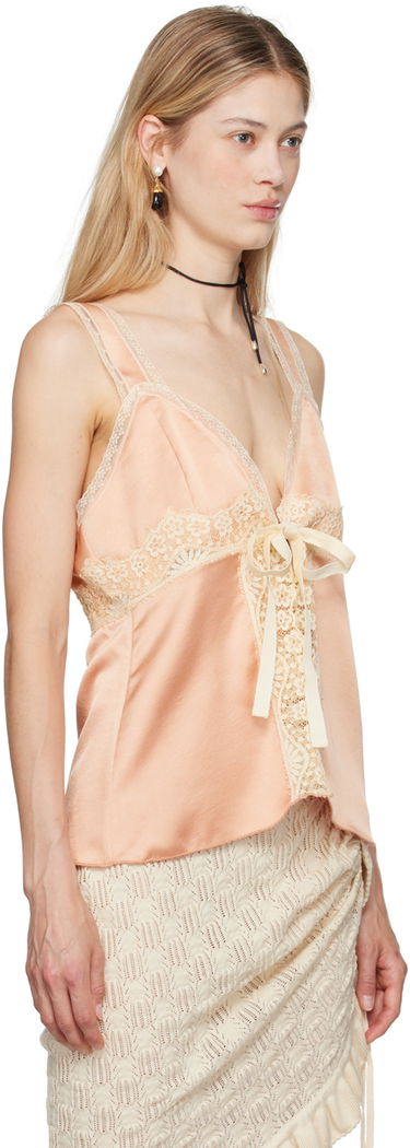 Tielko Anna Sui Lace Trim Satin Camisole Ružová | 624M23, 1