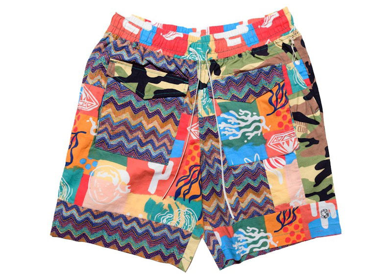 Šortky BILLIONAIRE BOYS CLUB Billionaire Boys Club Patchwork Pattern Shorts Rôznofarebný | 8013100DSC