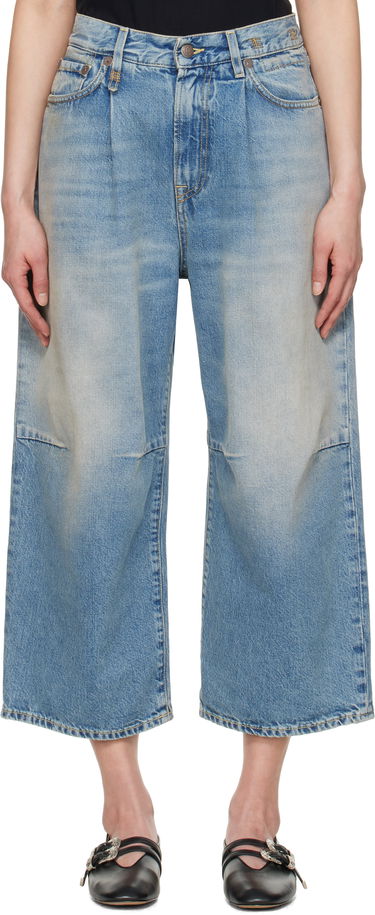 Džínsy R13 R13 Cropped Wide Leg Jeans Modrá | R13WD046-D306A, 0