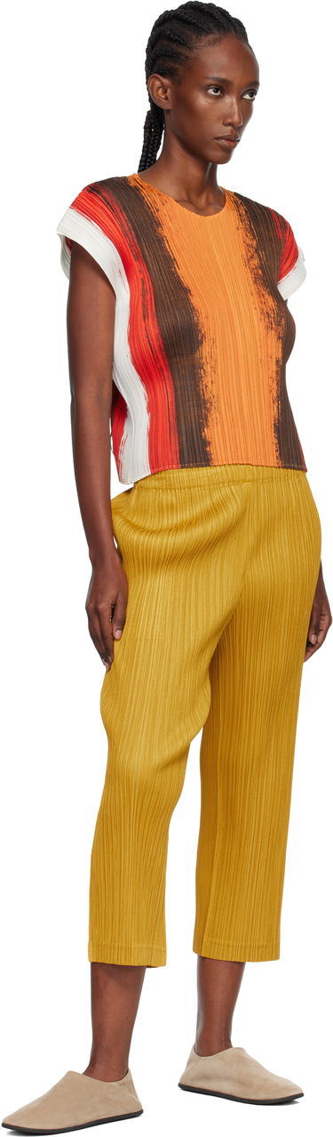 Tričko Pleats Please Issey Miyake PLEATS PLEASE ISSEY MIYAKE Pleated Short Sleeve Brushstroke Top Rôznofarebný | PP58JK672, 3