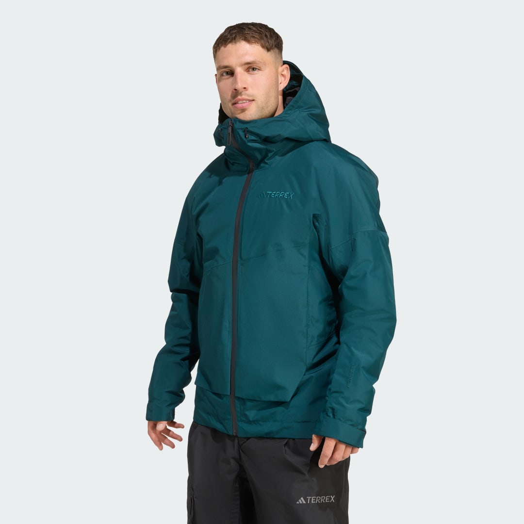 Bunda adidas Performance Terrex Xploric 2 Layer Insulated CLIMAPROOF Jacket Zelené | JN3096, 0