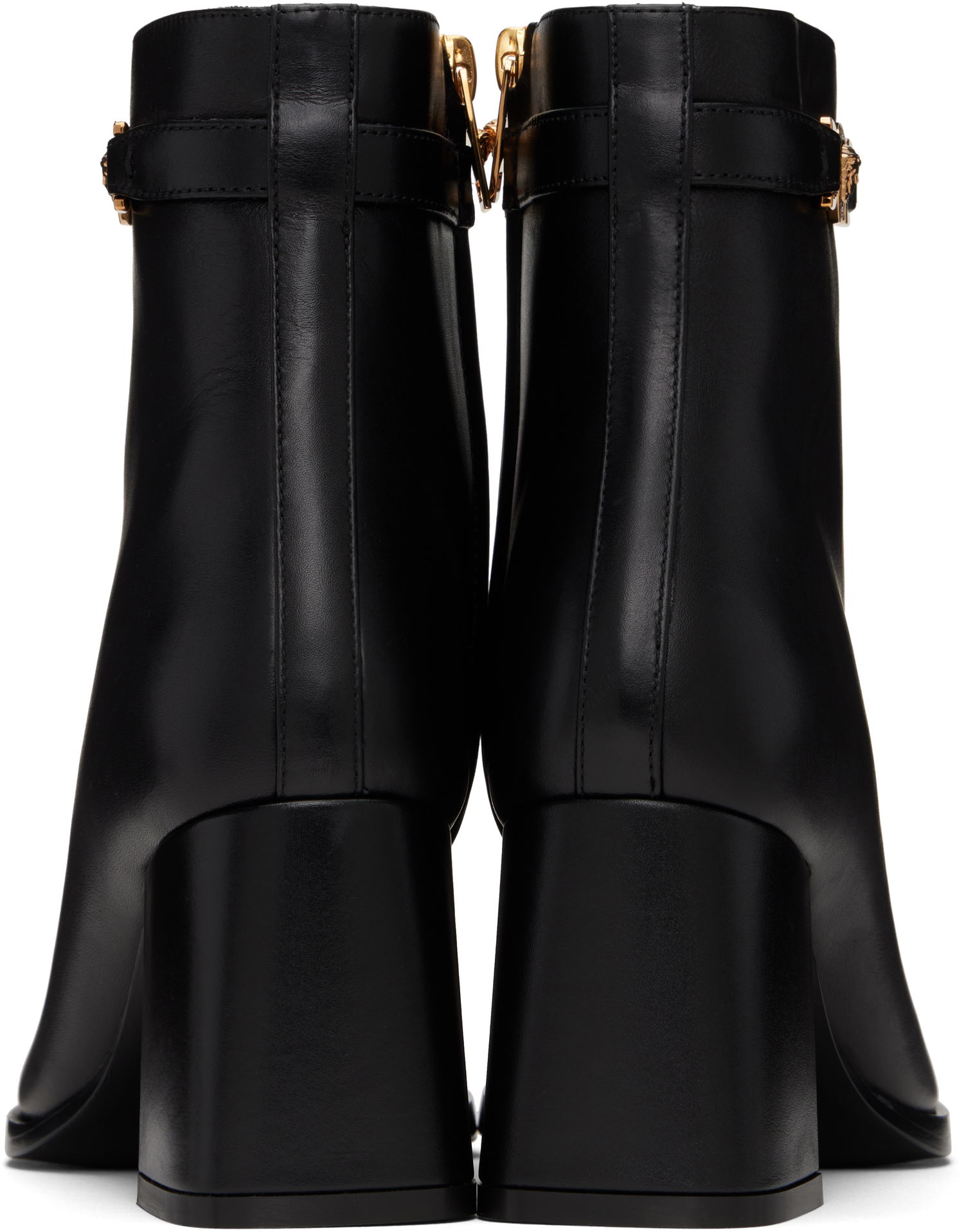 Tenisky a topánky Versace Leather Ankle Boots With Medusa Accent Čierna | 1015914_DVT2P, 1