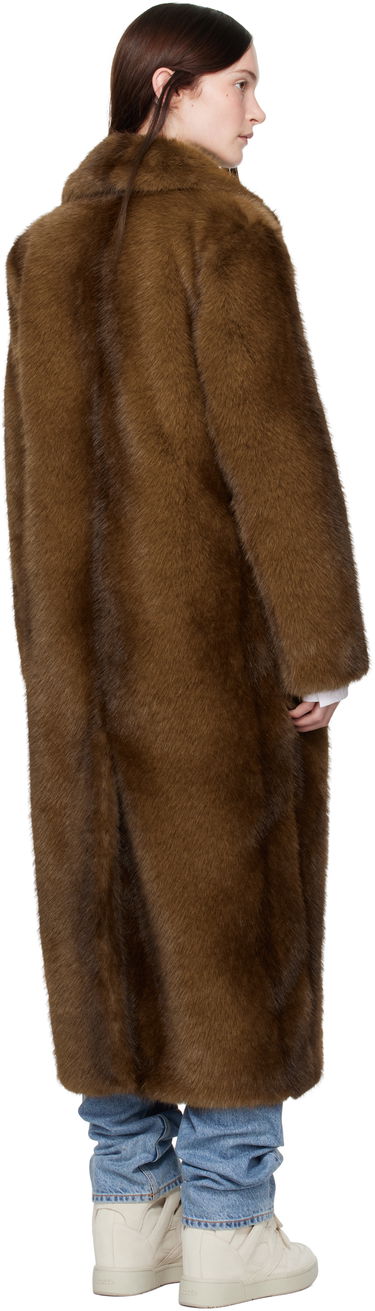 Kabáty STAND STUDIO Nora Faux-Fur Coat Hnedá | 66410-9019, 2