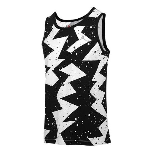 Tielko Jordan Jordan Printed Poolside Basketball Jersey Čierna | CJ6231-010, 0