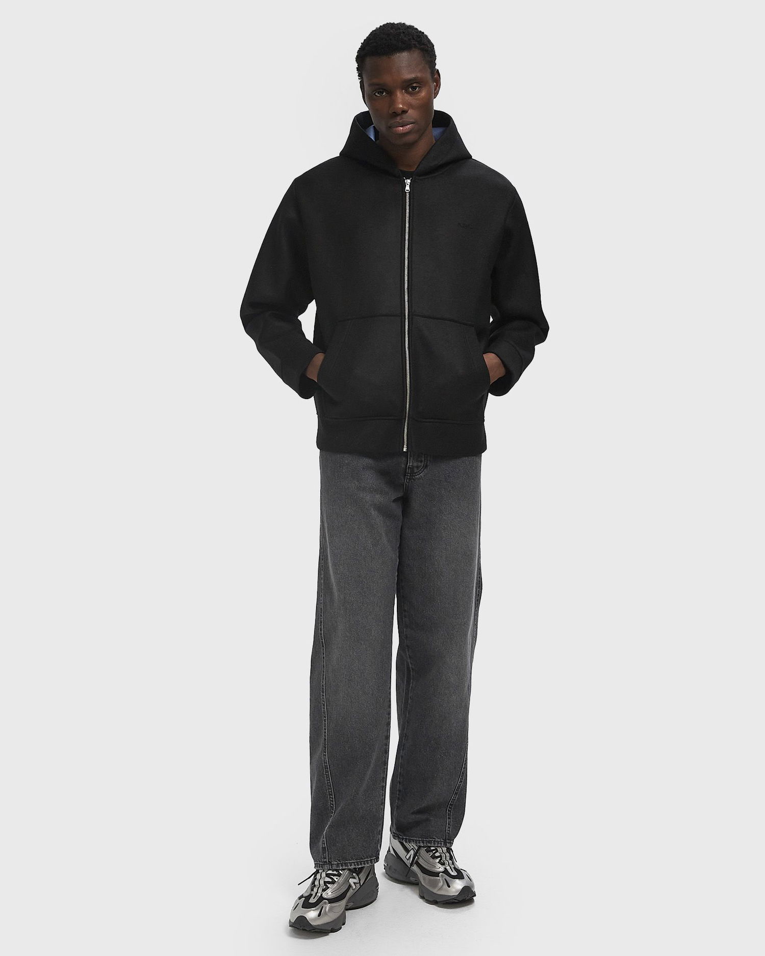 Mikina A.P.C. A.P.C. Alvin Zip-Up Hoodie Čierna | PSAFU-M27993-LZZ, 1