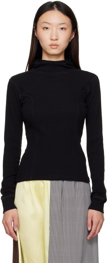Mikina Baserange Baserange Hanifa Ribbed Hoodie Čierna | TTHH-RCR-AU25, 0