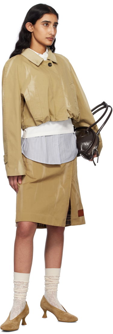 Sukňa Acne Studios Acne Studios Twill Midi Wrap Skirt Béžová | AF0507-, 3
