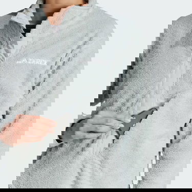 Mikina adidas Performance Terrex XPLORIC High-Pile-Fleece Pullover Šedá | IB1137, 5