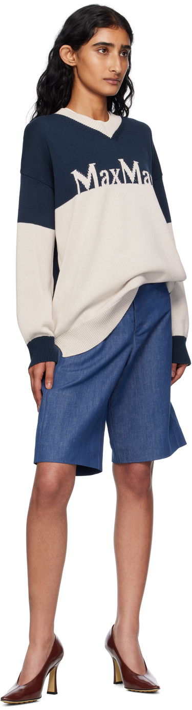 Sveter Max Mara Max Mara Luigi Colorblock Sweater Navy | 2519361043600, 3