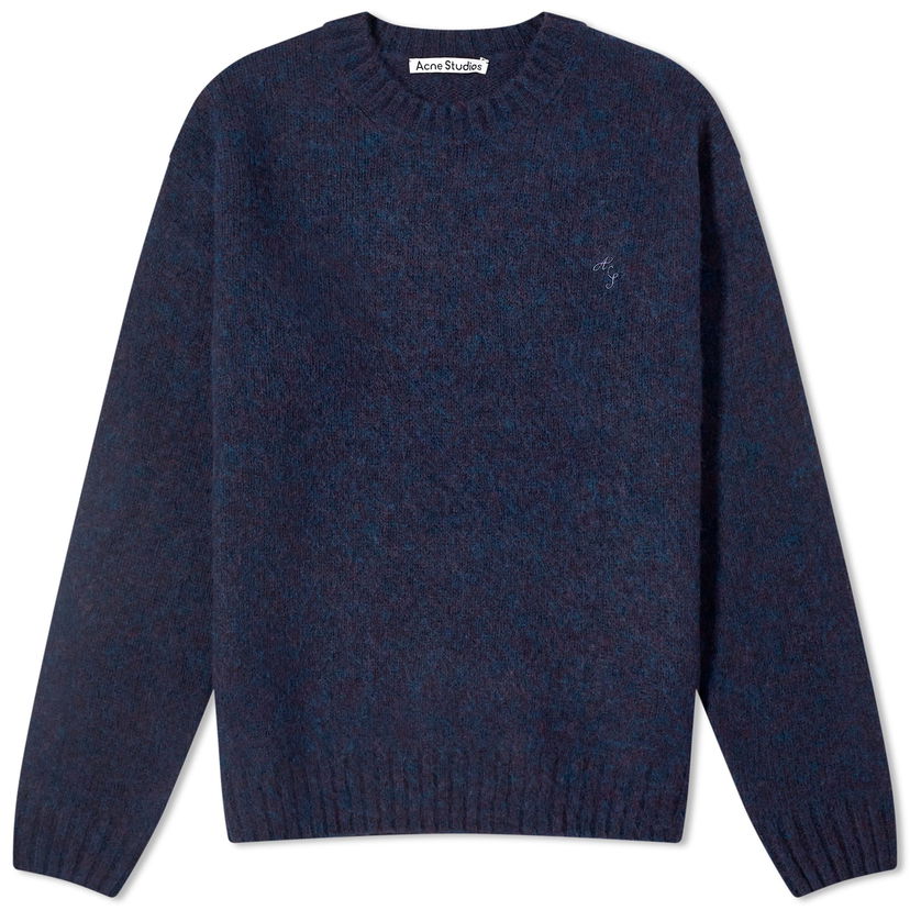 Sveter Acne Studios Kowy AS Shetland Jumper Navy | B60298-DKB