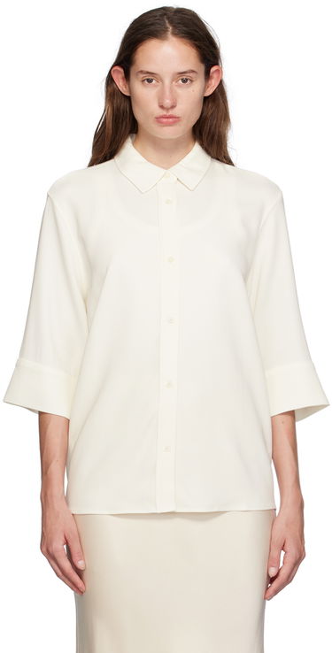 Košeľa Anine Bing Silk Blouse Biela | A-07-5841-IVY26, 0