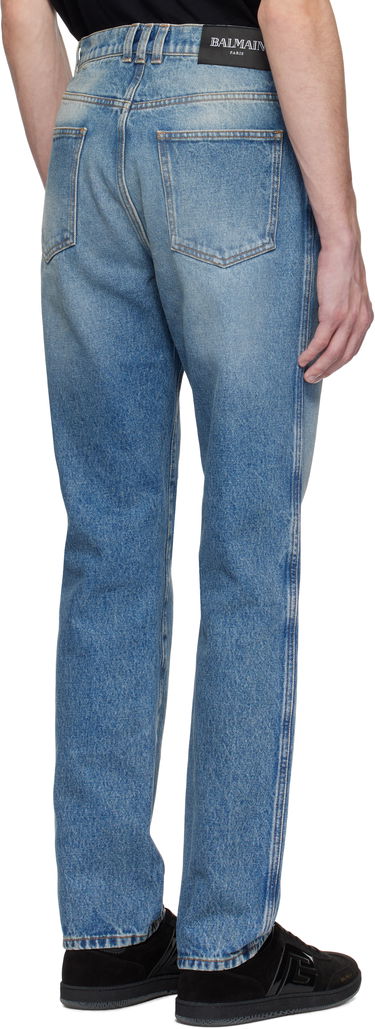 Džínsy Balmain Balmain Regular Fit Jeans Modrá | EH0MI083DF44, 2