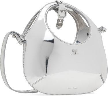Taška cez rameno Courrèges Mini Mirror Effect Shoulder Bag Metalická | 324GSA126PU0017, 1