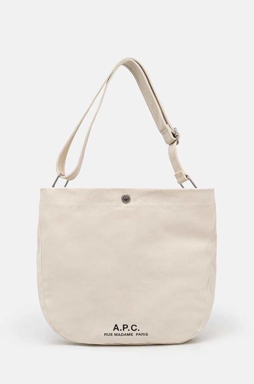 Taška cez rameno A.P.C. Shoulder Bag Béžová | PSAJZ.M61939.BAA, 0