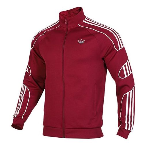 Bunda adidas Originals adidas Originals Stand Collar Sports Jacket Vínová | ED7212
