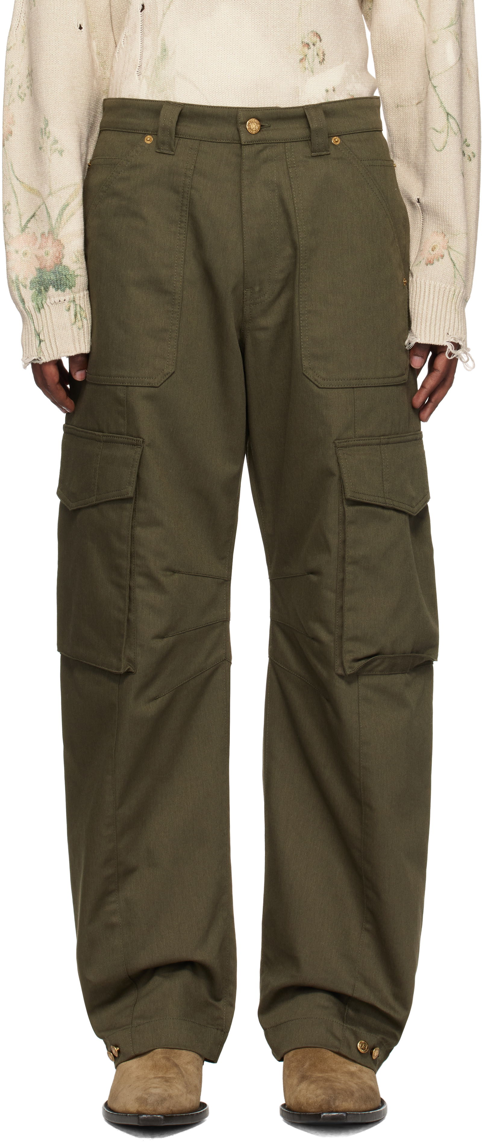 Wide-Leg Cargo Pants