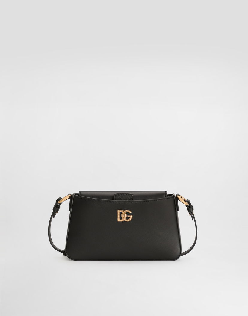 Taška cez rameno Dolce & Gabbana Calfskin Phone Mini Bag Čierna | BI3466AK27480999