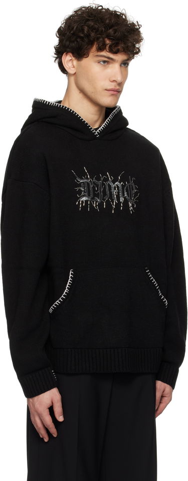 Mikina Dime Wool Hoodie With Kangaroo Pocket Čierna | DIMEHO2412BLK, 1