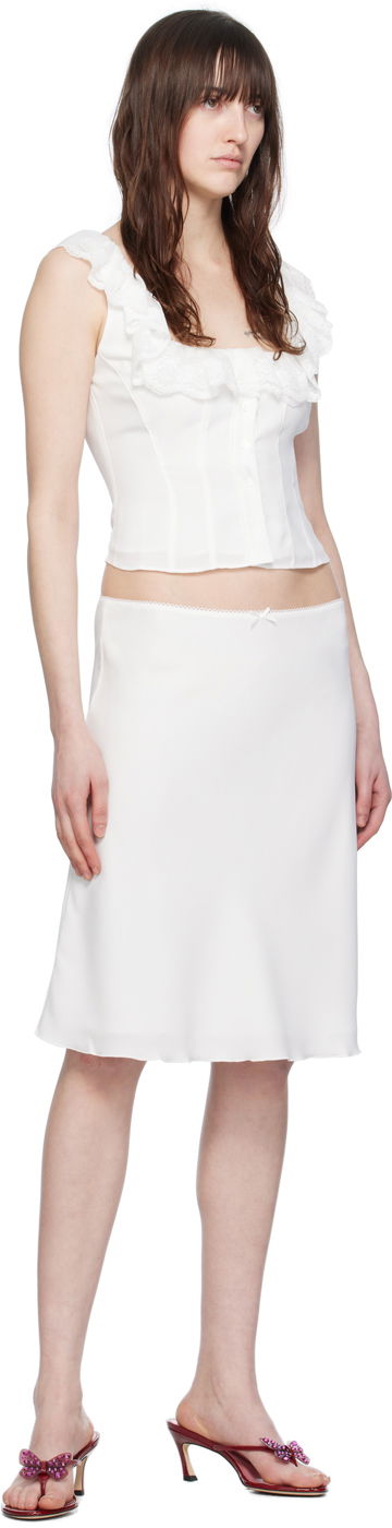 Sukňa GUIZIO Guizio Paloma Midi Skirt Biela | C00304W016, 3