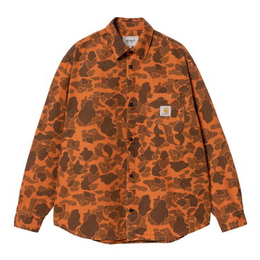 Košeľa Carhartt WIP Duck Camo Long Sleeve Shirt Oranžová | I033769_8, 4