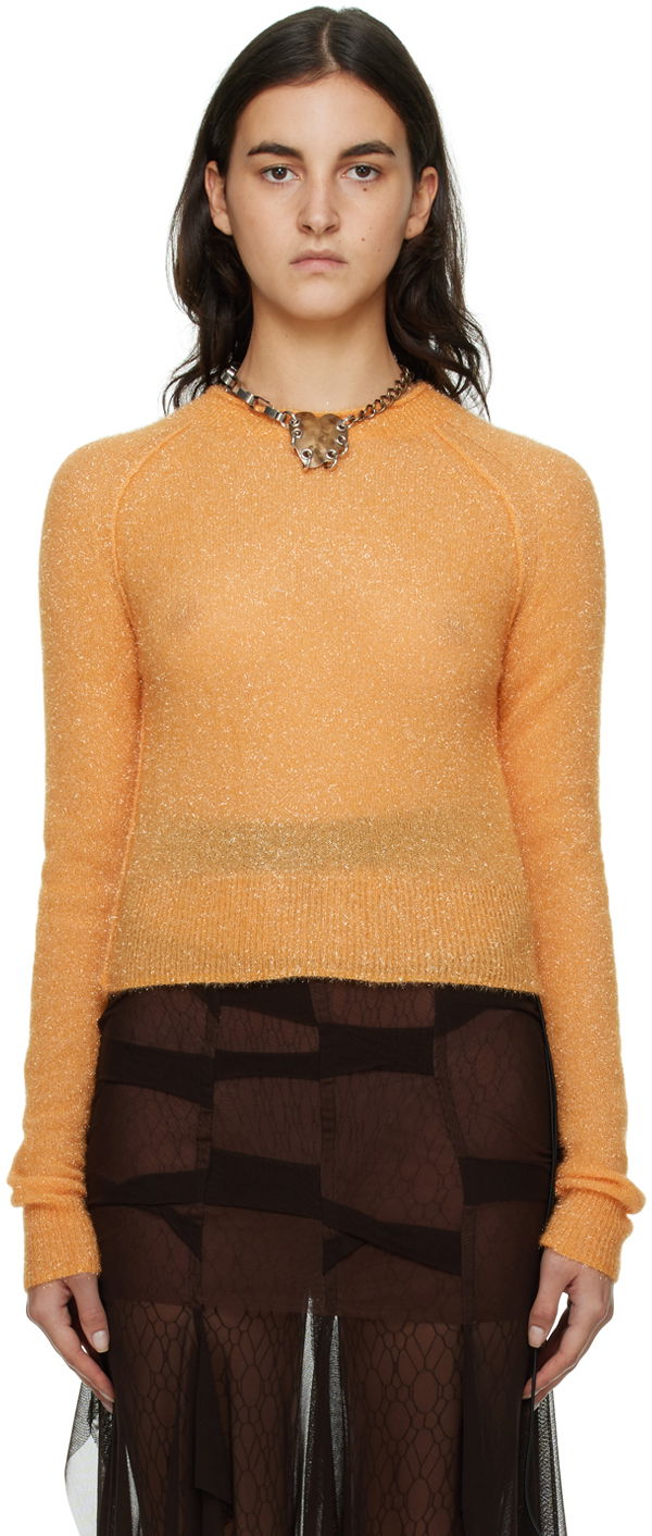 Sveter Acne Studios Crewneck Sweater Oranžová | A60382-, 0