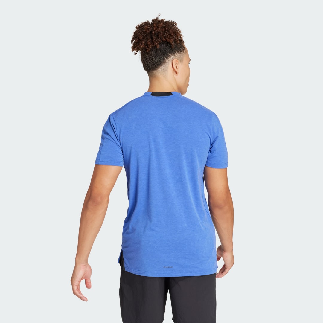 Tričko adidas Performance Designed for Training Workout T-Shirt Modrá | IS3816, 1