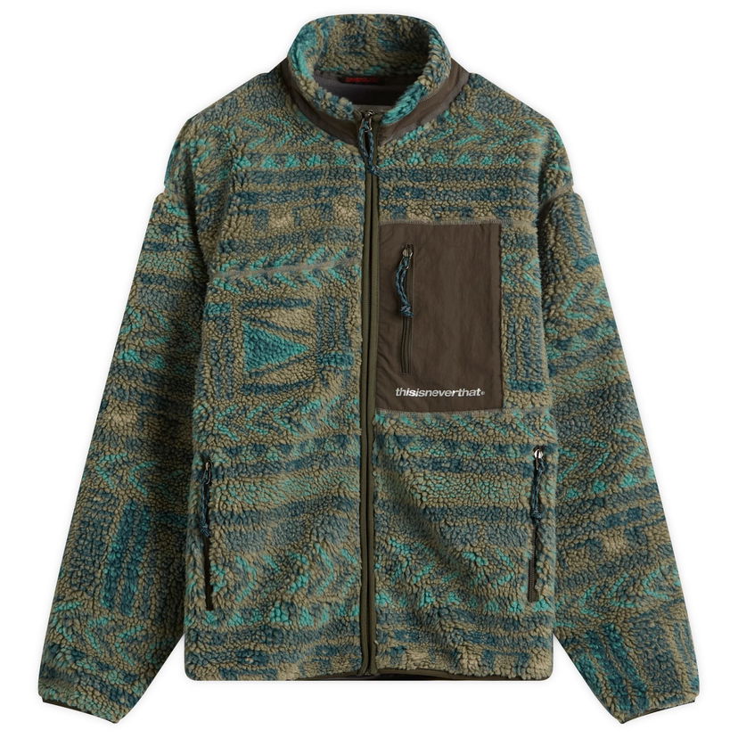 Bunda thisisneverthat SP Sherpa Fleece Jacket Zelené | TN253BOWHS01-OLV